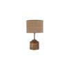 Edwidge Beige Natural Fiber Shade Table Lamp with Natural Wooden Base