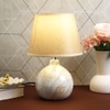 Marble Print Table Lamp Beige Sophisticated Design