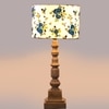 Devansh Multicolor Cotton Table Lamp With Wood Natural Base (7X7X21.25 Inches)-15