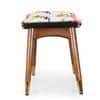 Zuno Multicolor Floral Print Seating Stool