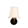 Devansh Gold Wall Mounted Lamp With Off-White Cotton Shade