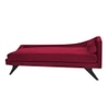 Kawa Velvet Chaise Launger in Maroon Colour