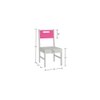 Lavista Solid Wood Kids Chair in Barbie Pink Colour