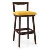 Homer Solid Wood Bar Stool in Walnut Finish