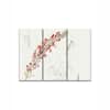Truss Red White Pieces Canvas Wall Prints Canvas Wall Prints Set of 3 Multicolor Matte
