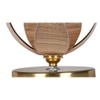Winston Rose Bamboo table lamp with Gold Wood Base