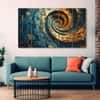 The Castle Decor Abstract Modern Wall Art Set of 5 Wooden Framed Digital Painting 27x48 Inch