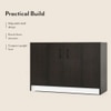 Alex 12 Pair Shoe Rack in Dark Wenge Finish