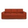 Apollo 3 Seater Fabric Sofa in Lava Colour