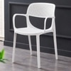 Kepler Brooks Vola Cafeteria Dining Chair in White Colour