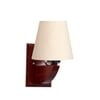 Devansh Solid Wood Electric Wall Light in off-white Colour with off-white Shade Count of 1 Light