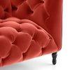 Henrietta 3 Seater Fabric Sofa (Tuscan Red)