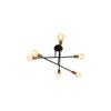 Six Head Sputnik Black Mordern Chandelier