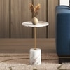 Ciro Toronto Side Table in Gold Finish