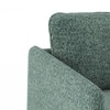 Kobi 2 Seater Fold Out Sofa Cum Bed in Speckled Teal Colour