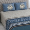 Glen Multicolor Floral 400 TC Cotton Flat Super King Size Bedsheet with 2 Pillow Covers – Threads