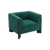 Octavia Boucle Fabric Lounge Chair in Green