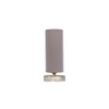 Tyson Grey cotton table lamp with White Brushed wood base