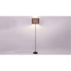 Nova Blue Jute shade with Iron floor lamp