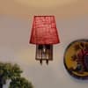 Devansh Solid Wood Electric Wall Light in Brown Colour with Multi Shade Count of 1 Light