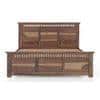 Fidora Solid Wood King Size Non Storage Bed In Teak Finish