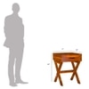 Pine Solid Wood End Table in Honey Finish