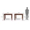 Brighton 4 Seater Dining Table In Teak Finish
