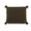 Jersey Chunky Hunter Melange Knitted Decorative Cushion Cover 16 x 16 Inches
