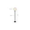 Haley Black Cotton Shade Floor Lamp