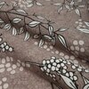 Brown Floral 180 TC Fitted 1 King  Bedsheet with 2 Pillow Covers