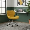 Beautiful Leatherette Dining Chair in Yellow Colour