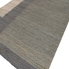 Jaipur Rugs Geometric Jute 6x9 Feet Smoke Grey And Eclipse Dhurrie Carpet For Living Room