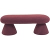 Cassy  Boucle 2 Seater Modern Bench in Red Color