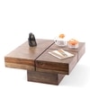 Montreal Sheesham Wood Coffee Table In Teak Finish
