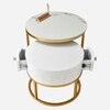 Artus Marble And Wooden Nesting Tables With Storage