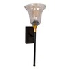Devansh Metal Electric Wall Light in black Colour with Lavender Shade Count of 1 Light