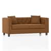 Windsor Premium 2 Seater Fabric Sofa in Ochre velvet Colour