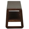 Seljord Solid Wood Shoe Rack with Seating in Walnut Brown finish