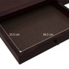 Arabia Solid Wood 4 Seater Storage Dining Table In Mahogany Finish