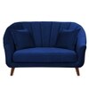 Nilo Velvet 2 Seater Sofa in Navy Blue Colour