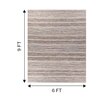 Jaipur Rugs Soft Geometric Wool Viscose Dhurrie Rug Grey 6x9 ft
