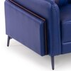 Meagan 3 Seater Leatherette Sole in Blue Colour