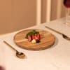 Ireka Home Antler Crest Acacia Wood Serving Plate – Carved