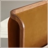 Valerio Duo-Panel Luxe Queen Size Bed in Mustard colour Velvet with Oak wood Frame