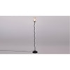Maynard Black Glass Shade Floor Lamp