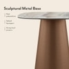 Aeris Metal Side Table in Jupiter Spanish Ceramic Finish