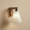 Terzo Brown Solid Wood Wall Lights