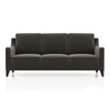 Abbey 3 Seater Fabric Sofa In Smoke Colour