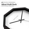 Minimal Octagonal Wooden Wall Cloc