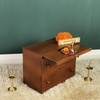 D'Dass Multi Color Mdf and Sheesham Wooden Temple With Cabinet For Pooja